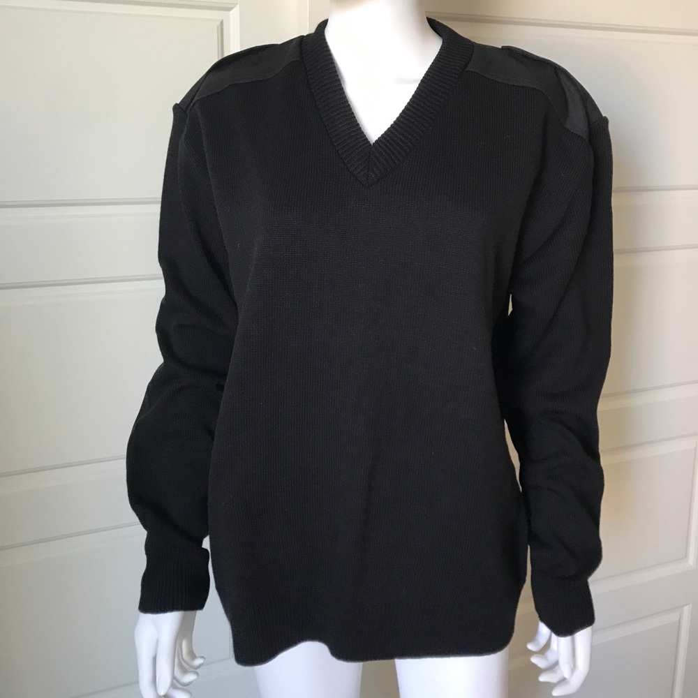 Cobmex sz M black pilot sweater